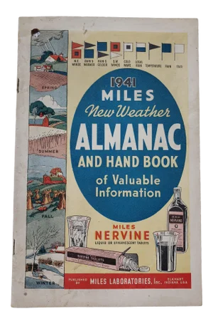 1940s Almanac with Nautical Sailing Flags