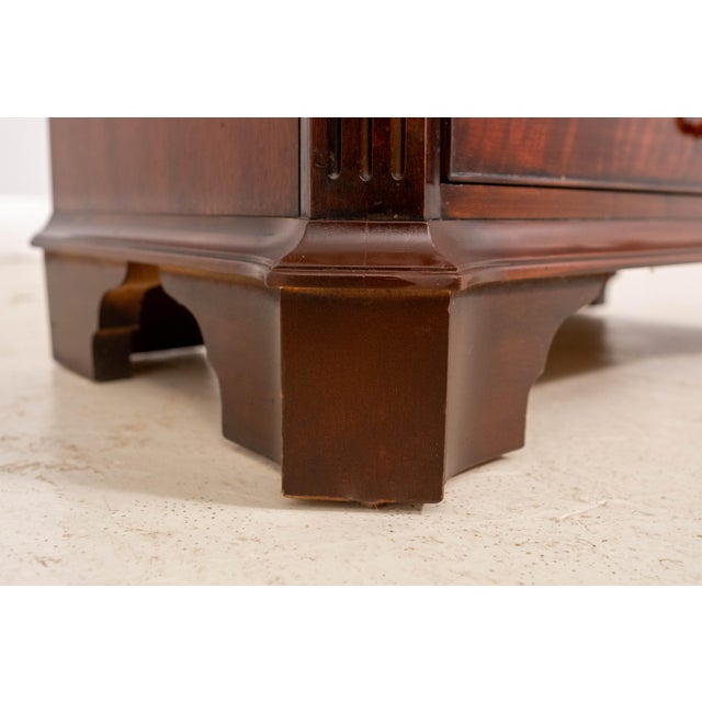 Henredon Three Drawer Mahogany Nightstand Chest For Sale - Image 12 of 16
