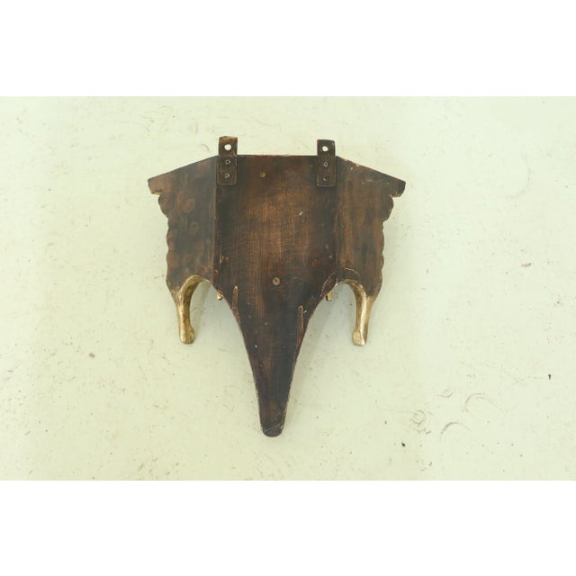 1990s Crafted Gold Leaf Wall Shelves - a Pair For Sale In Philadelphia - Image 6 of 7
