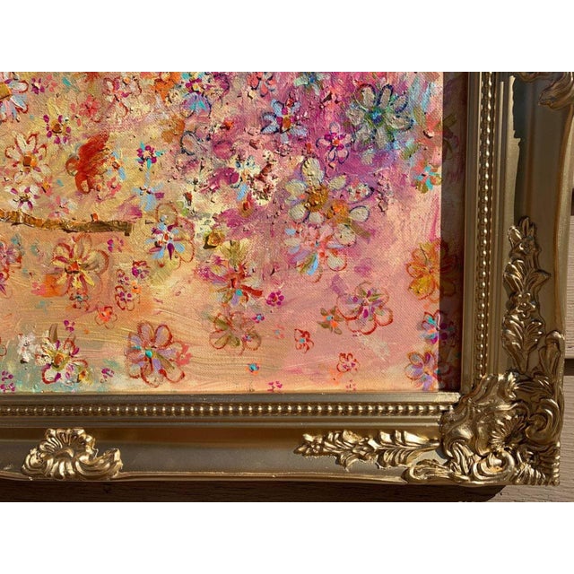 Abstract Textured Abstract Painting on Canvas, by Serg Graff, "Spring Dragonflies", Coa For Sale - Image 3 of 9