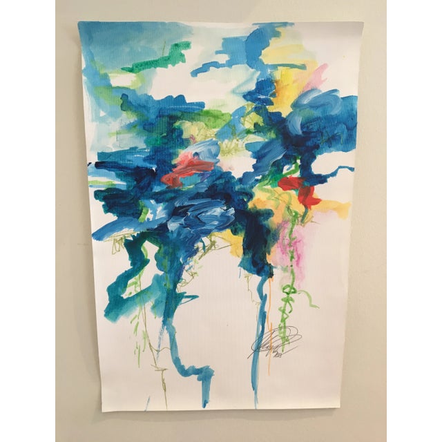 A Kelly O'Neal original "Trickle Down Theory" canvas only, not stretched. Certificate of Authenticity included. Kelly...