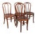 Thonet Early 20th Century Set of Four Vienna Secessionist Style Thonet Bentwood Cafe Bistro Dining Chairs For Sale - Image 4 of 13