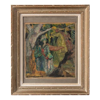 Jean Didier-Tourné, The Hunt, Oil Painting on Canvas, Early 20th Century For Sale