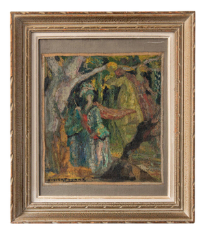 Jean Didier-Tourné, The Hunt, Oil Painting on Canvas, Early 20th Century