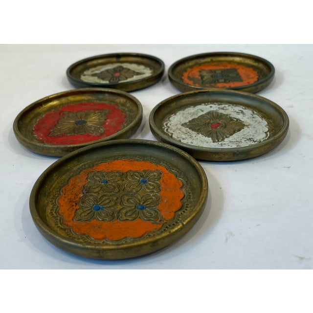 Vintage Italian Coasters - Set of 5 | Chairish