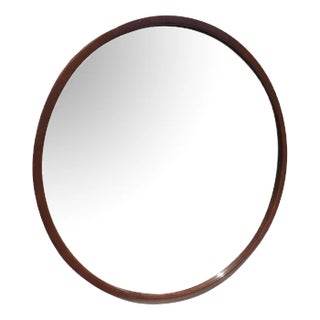 Danish Style Lacquered Wood Mirror, 1970s For Sale