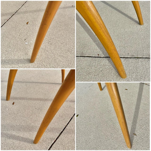 Mid Century Modern Extendable Wishbone Dining Table by Heywood Wakefield For Sale - Image 10 of 12
