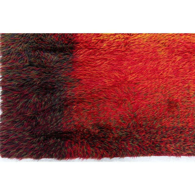 Mid-Century Modern Swedish Rya Rug by Ritva Puotila at Doris Leslie Blau For Sale - Image 3 of 9