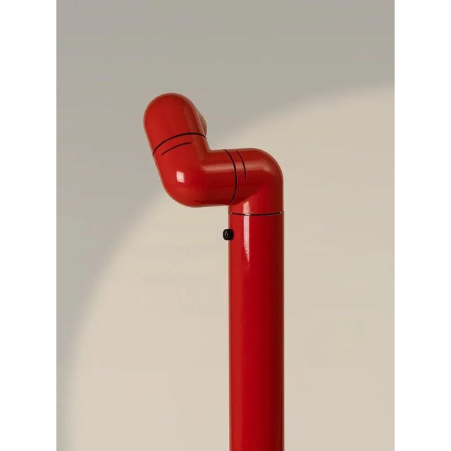 Metal Red Tatu Floor Lamp by André Ricard For Sale - Image 7 of 11