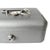 Mid-Century Grey Steel Cash Box Safe from Fortuna, 1950s For Sale - Image 4 of 6