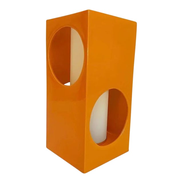 Midcentury Ceramic Cutouts Accent Lamp For Sale