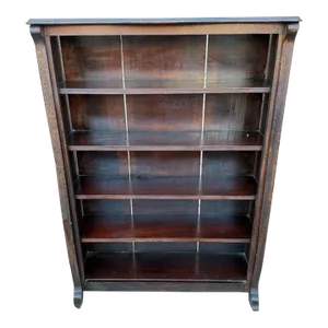 Early 20 Century Antique Early American Style Open Bookcase.