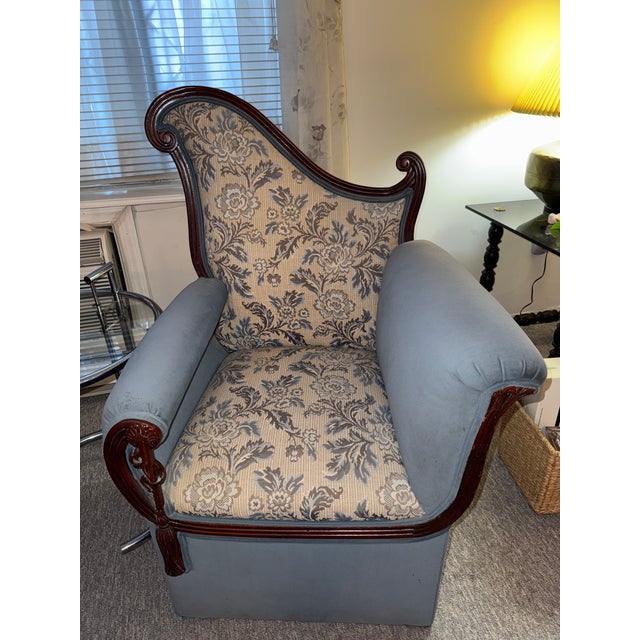 Amazing, totally unique chairs by famed and mysterious designer James Mont circa 1940. These rare art deco pieces were...