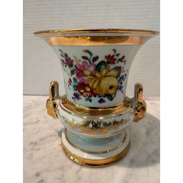 French Le Tallec Paris Hand Painted Porcelain Cachepot For Sale - Image 3 of 9