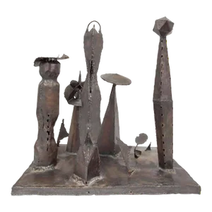 Unknown, Mid Century Modern Brutalist Welded Expressionist Sculpture After Paul Evans
