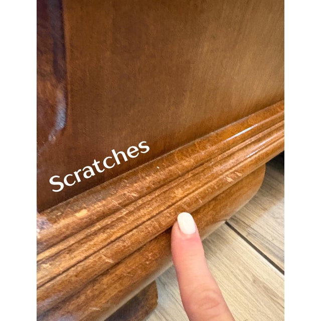 Ethan Allen Traditional Maple 7-Drawer Tall Chest / Lingerie Chest Vintage Queen Anne Style For Sale In Dallas - Image 6 of 12