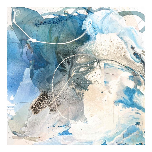 Liz Barber, Summer Wave 1, Painting on Canvas, 2023 For Sale