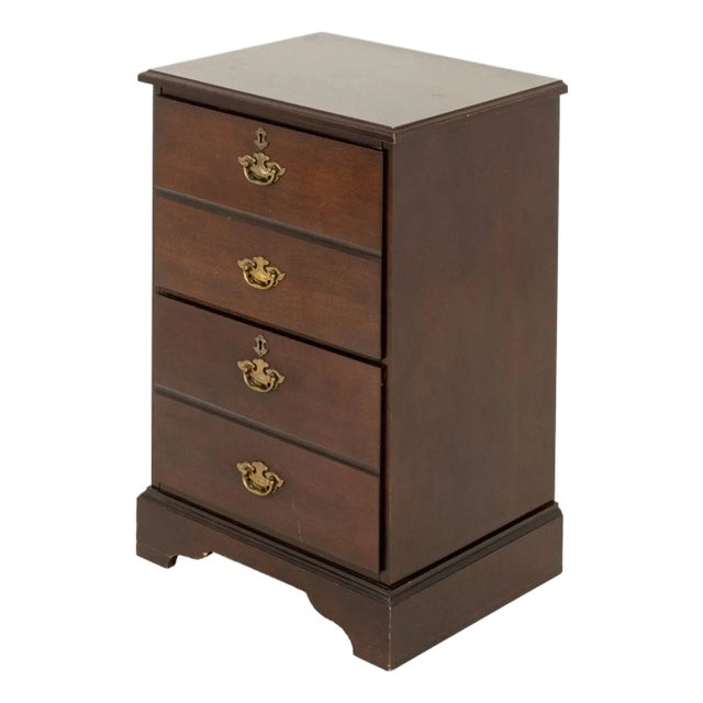 Chippendale Style Mahogany Filing Cabinet For Sale