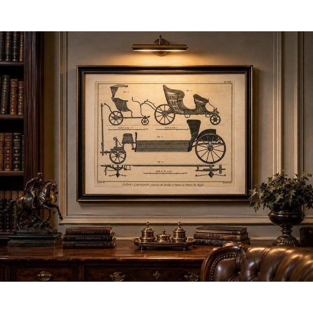 French Garden & Hunting Carriage Designs, 1771 For Sale - Image 9 of 10