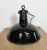 Industrial Black Enamel Factory Lamp with Cast Iron Top from Elektrosvit, 1950s For Sale - Image 13 of 18