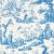 Sample - Schumacher Shengyou Toile Fabric in Blue For Sale