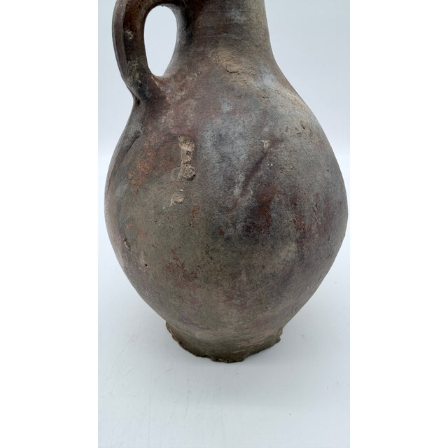 American 17th-Century German Bartmann (Bellarmine) Stoneware Jug — Excavated at the World Trade Center Site, New York City For Sale - Image 3 of 16