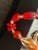 Bohemian/Czech Exceptional Glass Ruby Necklace From Jablonec Nad Nisou Region, Mid-Century Pressed Molded Glass For Sale - Image 10 of 10