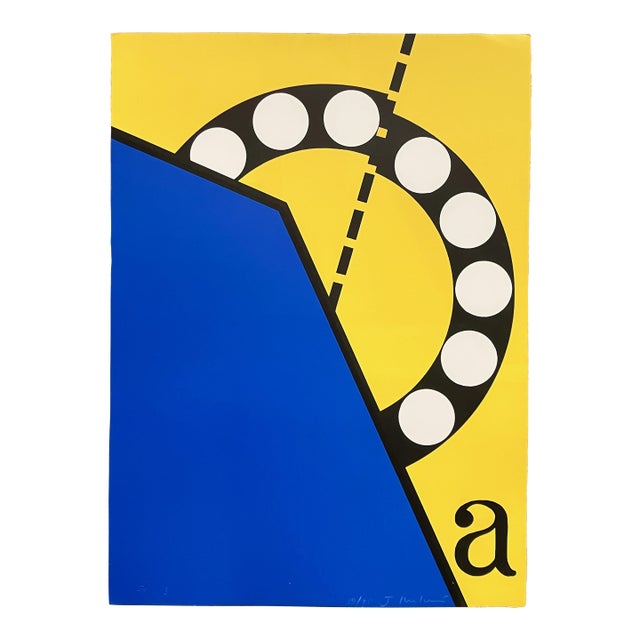 Jim Melchert "Untitled" From Suite 10 West Coast Artists 1967 Reproduction Print For Sale