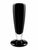 Sculptural vintage Mid-Century Modern art glass vase with a sleek elongated form and broad circular pedestal base. The...