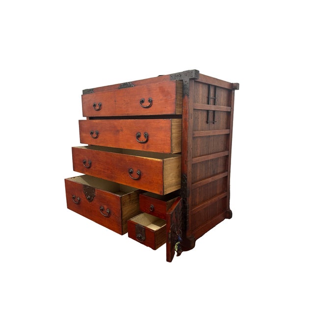 Late 19th Century Kuruma Tansu With Iron Fittings Chairish