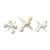 1990s Off White Cast Iron Jacks Set of 3 Decorative Objects For Sale