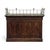 French Rare Louis Philippe Period Marble Top Concierge Counter With Original Hand Forged Brass Gallery Rail For Sale - Image 3 of 18