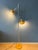 Very hip space age floor lamp by Hustadt Leuchten in ocre yellow colour. The design allows you to turn the spots in any...