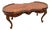 Vintage Oval Shaped Coffee Table Italian Marquetry Floral Inlay Parquetry For Sale