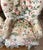 Vintage Hickory Chair Tufted Lounge Chair on Casters in Botanical Print For Sale - Image 16 of 17