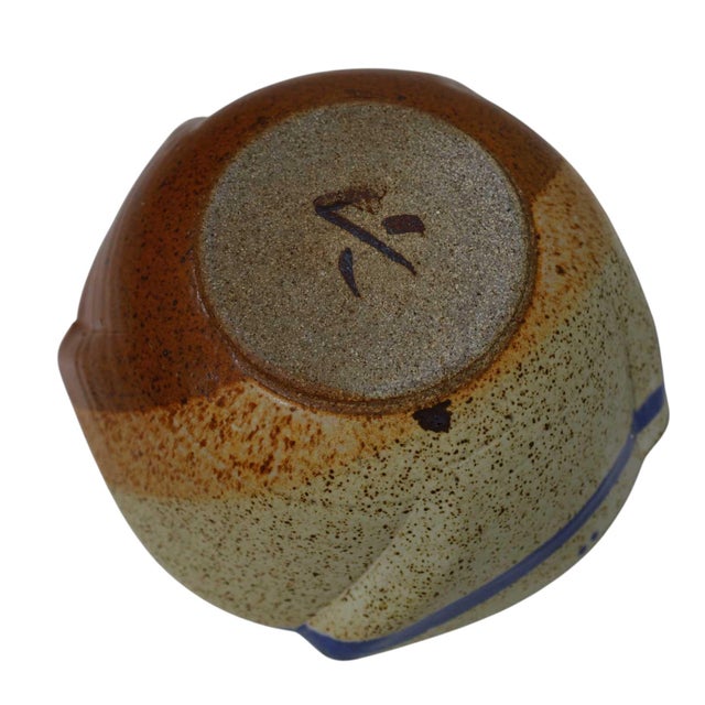 Ceramic Studio Art Pottery Bowl, Signed For Sale - Image 7 of 15
