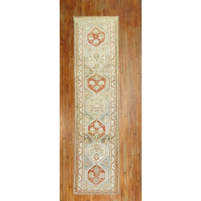 Earth Tone Malayer Antique Persian Runner For Sale - Image 9 of 18