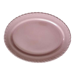1940s Vernon Kilns Native California Pottery Melinda Platter Pink
