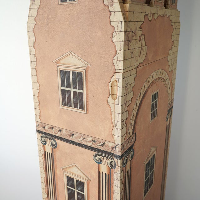 20th Century Maitland-Smith Dollhouse Georgian Townhouse Cabinet/Bar For Sale - Image 17 of 18