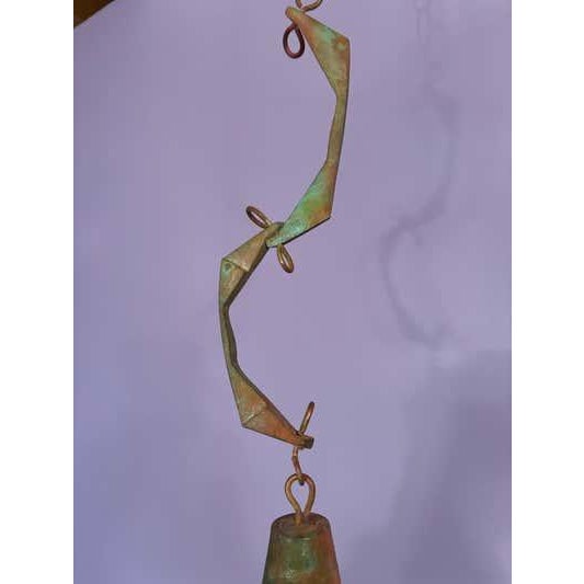 Paolo Soleri Paolo Soleri Bronze Bell, Copper Fin, Mid-Century Modern, USA, 1970 For Sale - Image 4 of 6