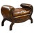 Regency Style Leather Stool, 1919 For Sale - Image 9 of 9