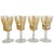 Brown Antique Art Deco Bohemian Amber Glass Decanter Set, 1920s, Set of 7 For Sale - Image 8 of 13