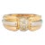 Vintage Cartier Diamond Ring 18k Tri Gold Signed Fine Jewellery size 7.5 For Sale