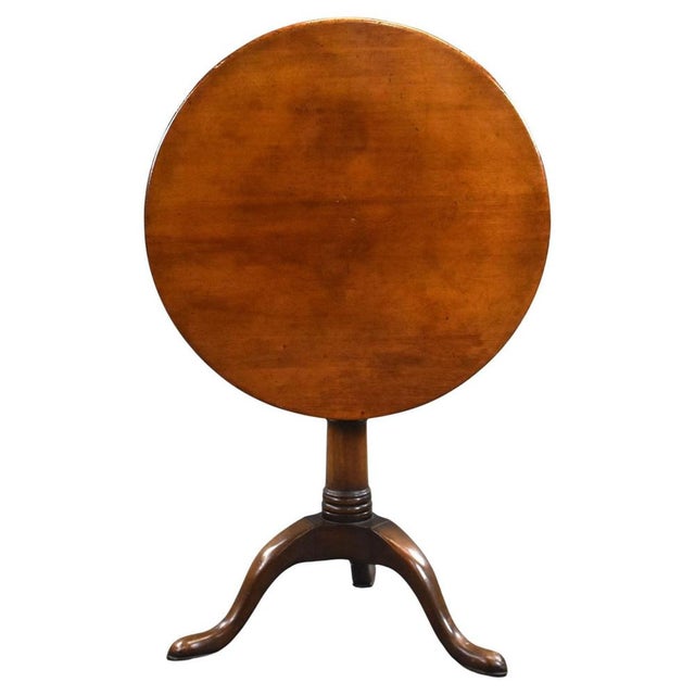 George III Mahogany Snap Top Circular Tripod Table, 1780s For Sale - Image 8 of 8