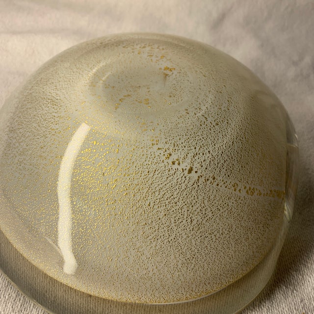 Glass Mid 20th Century Murano Art Glass Biomorphic Bowl For Sale - Image 7 of 7
