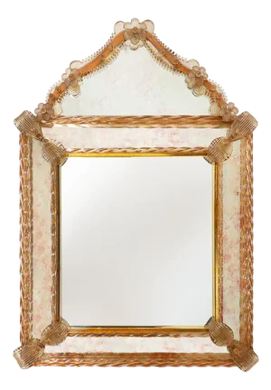 Large Venetian Mirror in Murano Glass by Art Venitien, 1960s