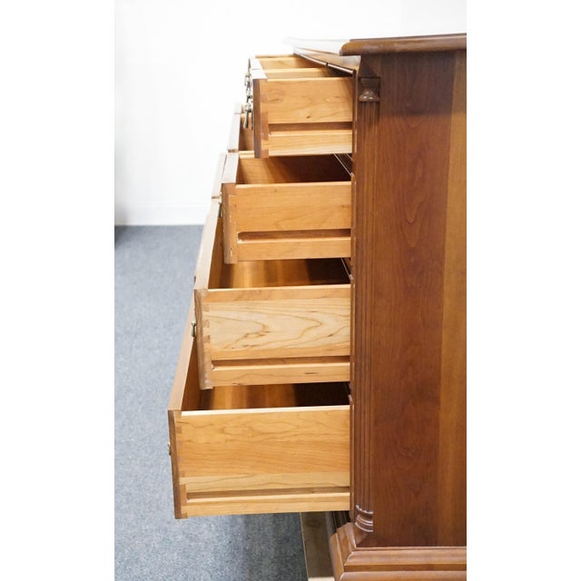 Wood Stickley Furniture Solid Cherry Early American Traditional Style 70" Triple Dresser 3577 For Sale - Image 7 of 14