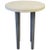 Stone and Leather Postmodern Round Side or Drinks Table For Sale - Image 11 of 11