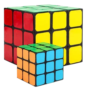 Large Rubiks Cube Shop Display Models, Set of 2