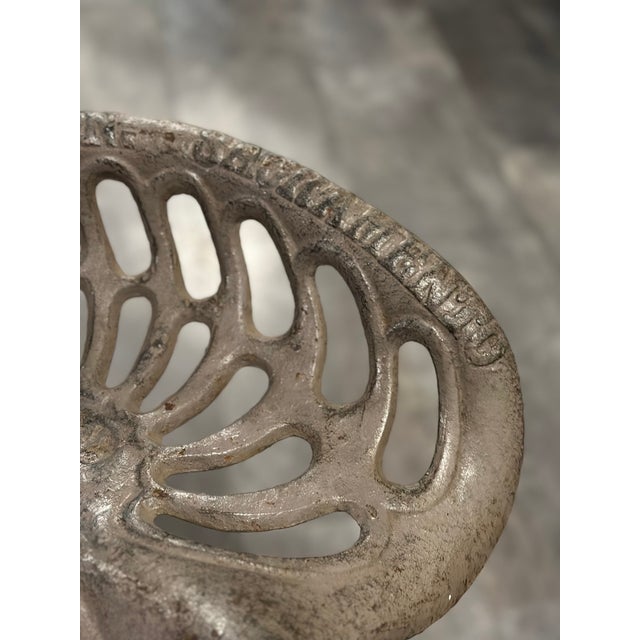 Metal Late 19th Century Baker & Hamilton Cast Iron Bar Stools (Set of 5) For Sale - Image 7 of 7